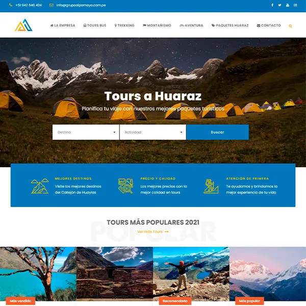 tours huaraz eric